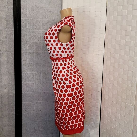 BRAND NEW CONNECTED APPAREL CAP SLEEVE SHEATH DRESS - Picture 4 of 13